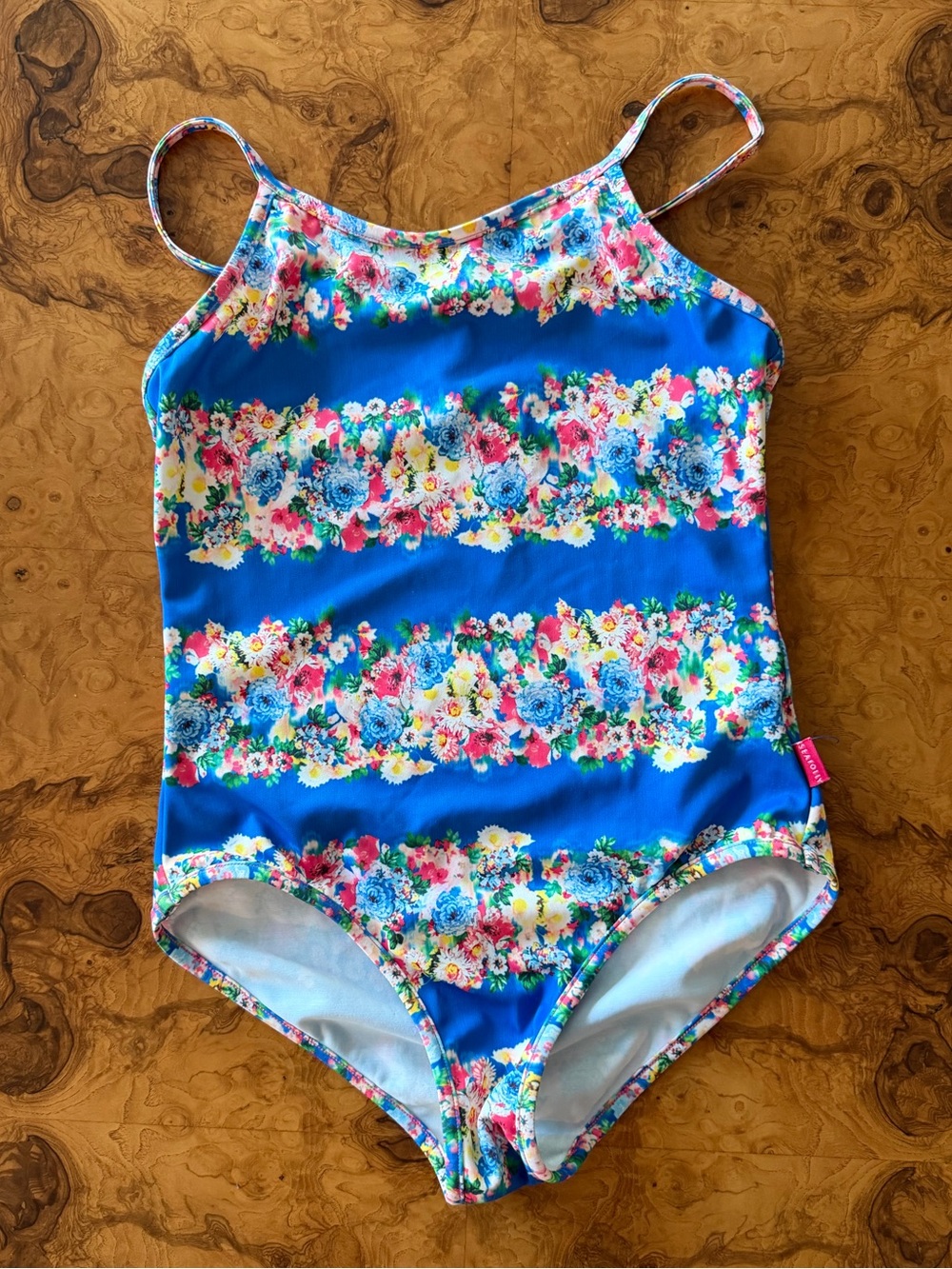 Seafolly One Piece Floral Swimsuit Girls Size 8